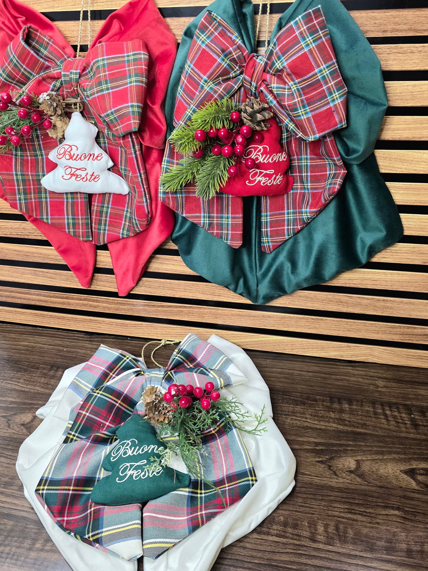 Fiocco natalizio personalizzato