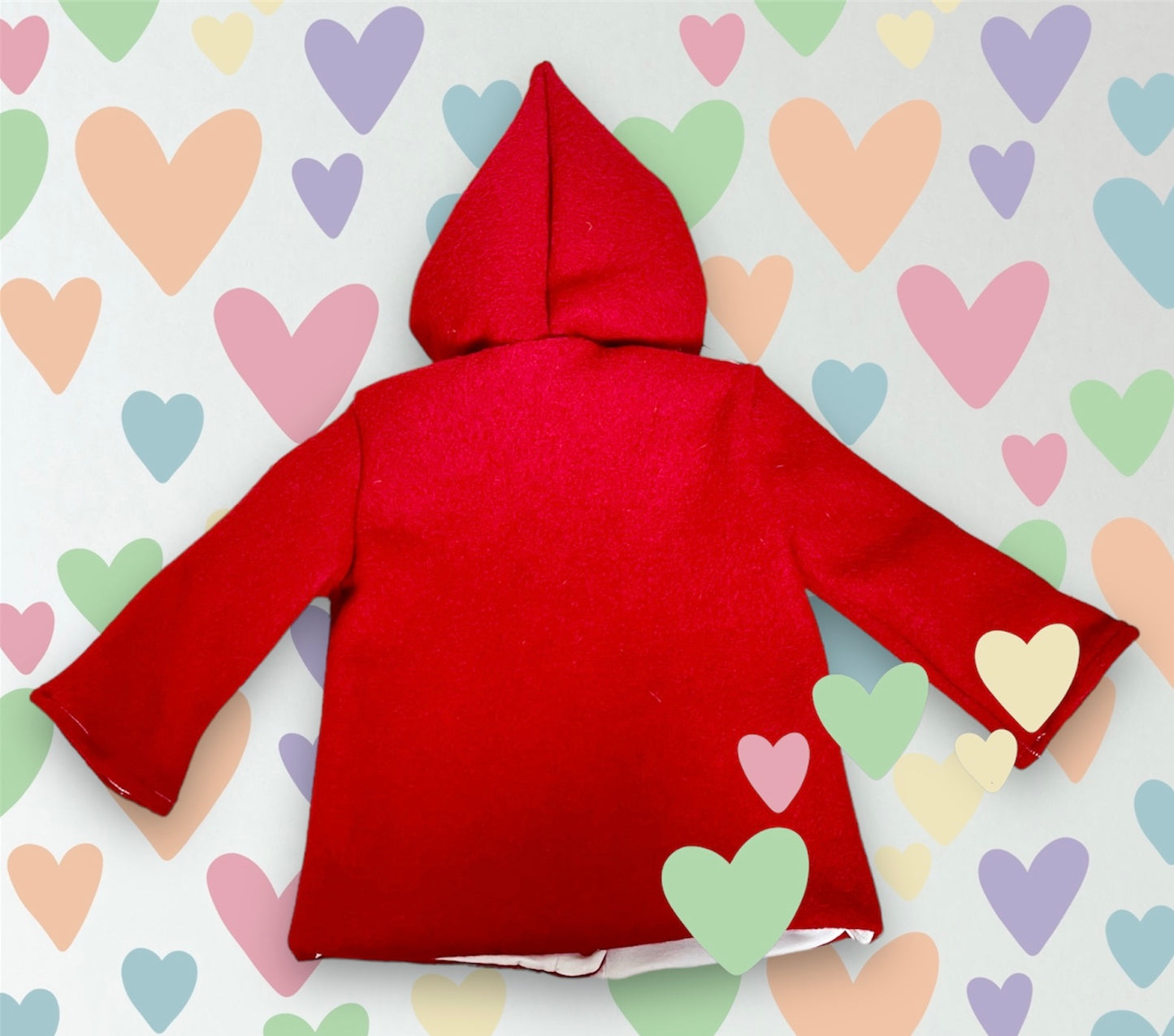 Cappotto Elf 2/5 anni lana e jersey di bamboo