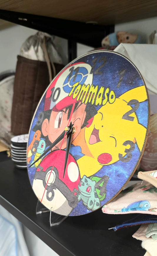 Orologio stampato in legno