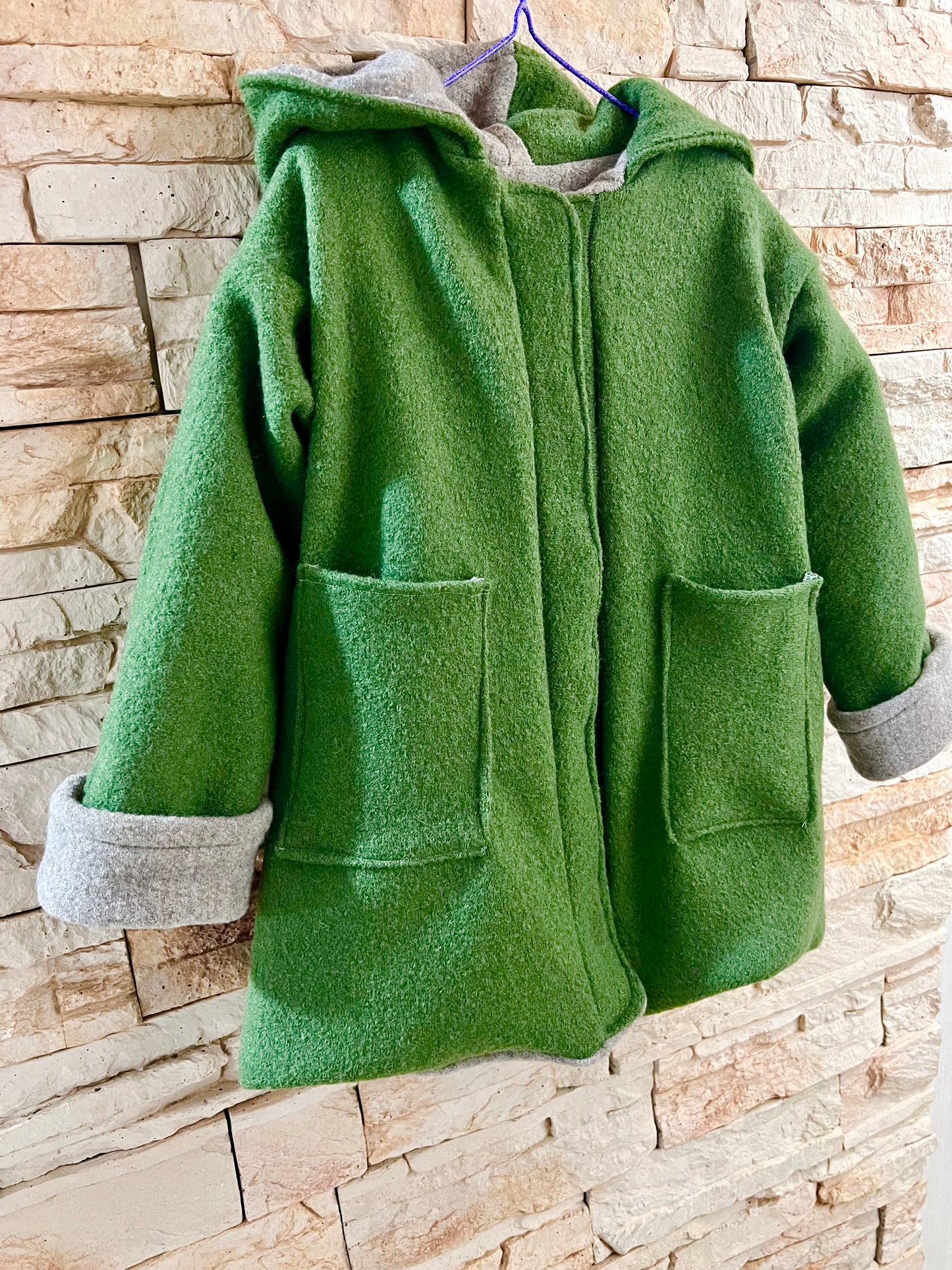 Elf cappotto in lana double face tg 1/6 anni