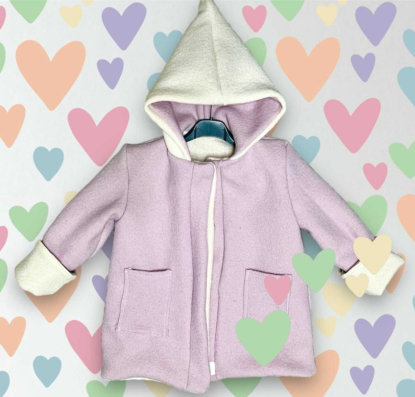 Elf cappotto in lana double face tg 1/6 anni