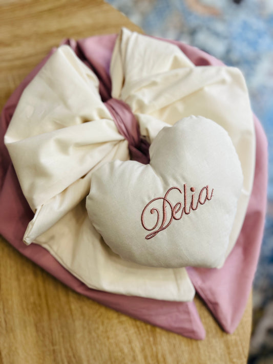 Fiocco nascita 1 cuore centrale