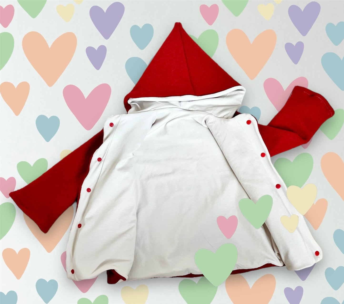 Cappotto Elf 2/5 anni lana e jersey di bamboo