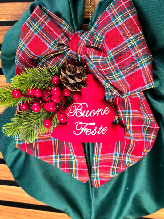 Fiocco natalizio personalizzato