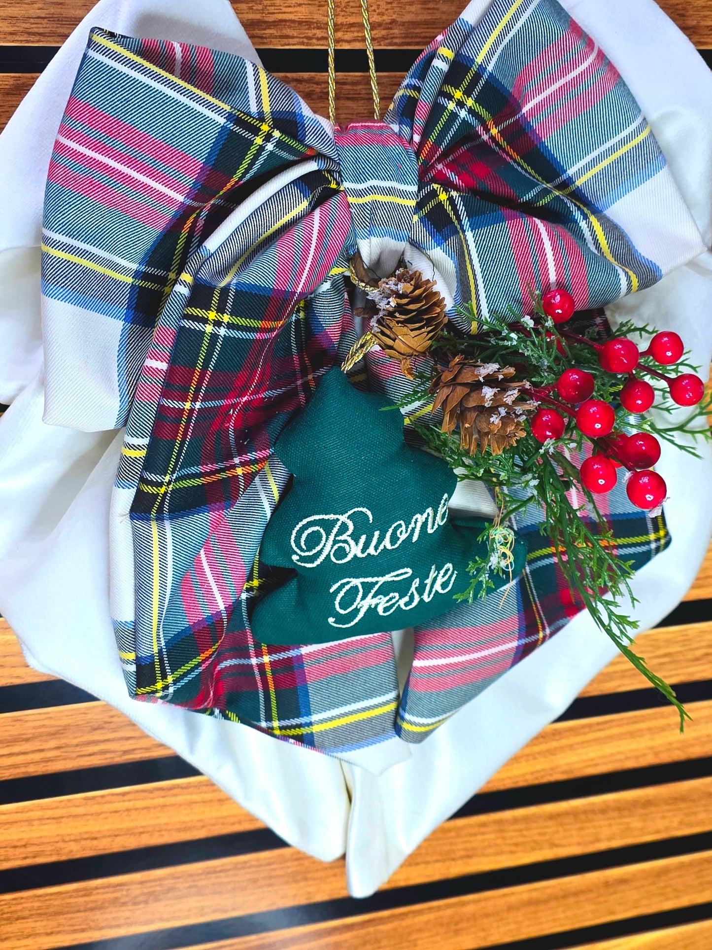 Fiocco natalizio personalizzato