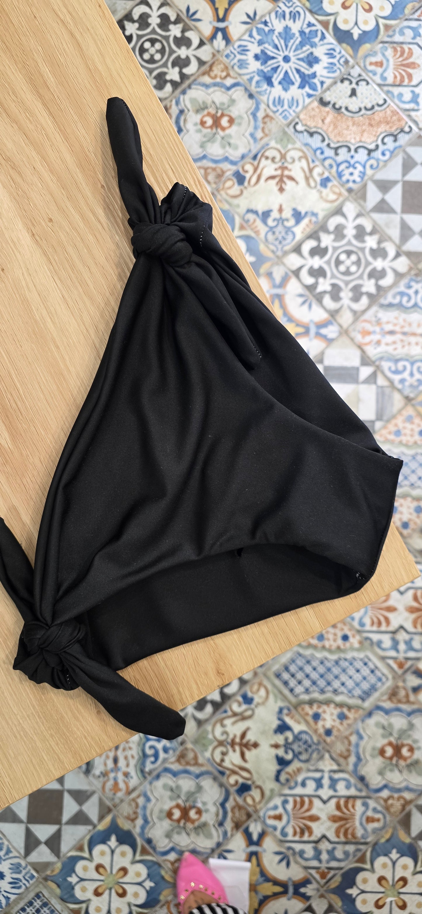Costume mestruale laccetti nero tg unica s/l
