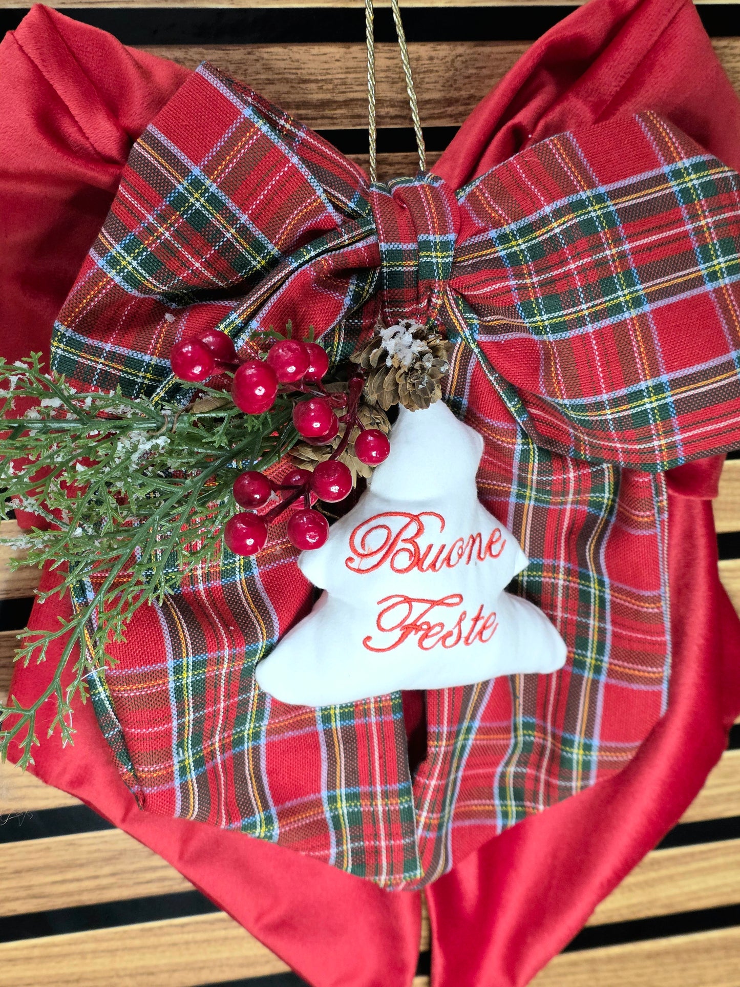 Fiocco natalizio personalizzato