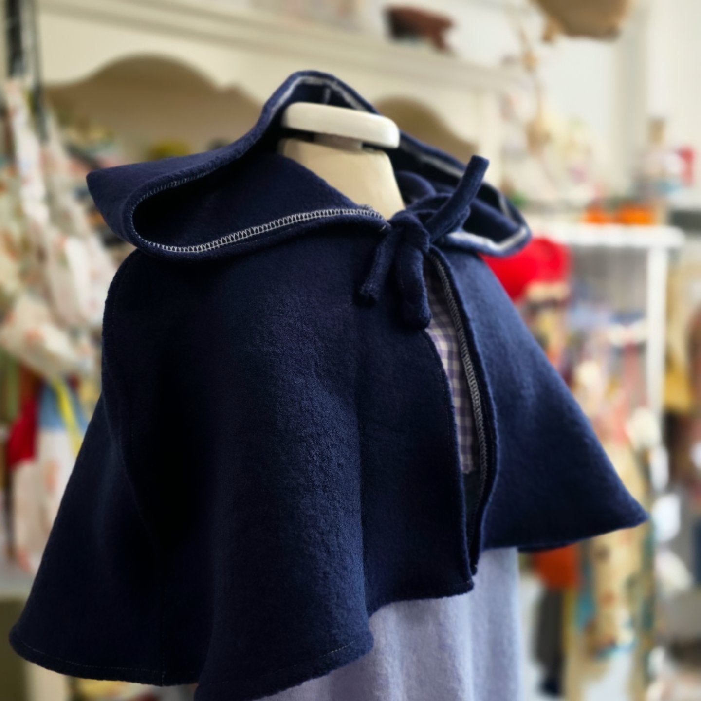 Mantellina lana 100% 2/5anni